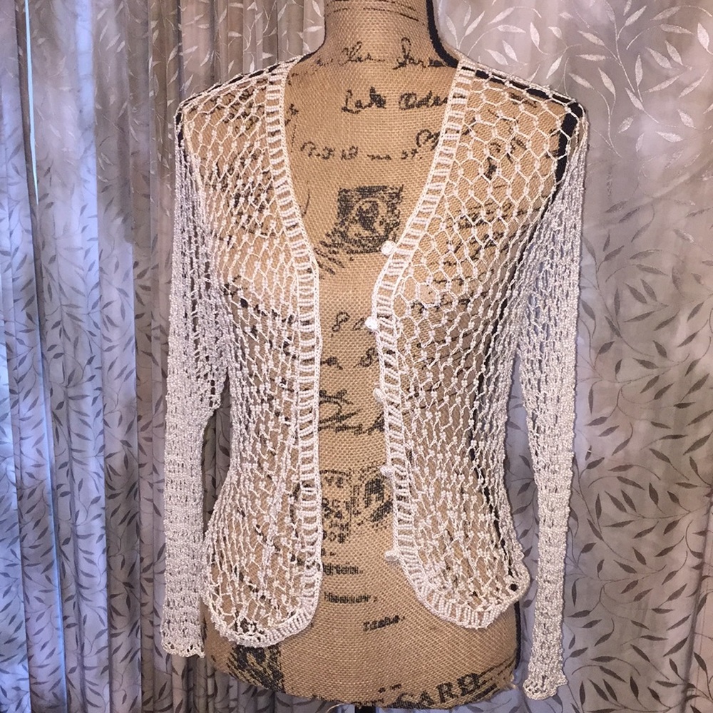 Kroshetta by Papillon Crochet & Pearl Cardigan